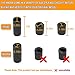 AMI PARTS Universal Control Knobs Replacement with 12 Adapter Compatible Oven/Stove/Range Black 4 Pack