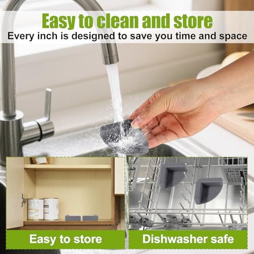 4 piezas de pies antideslizantes de silicona para tabla de cortar, almohadillas estabilizadoras removibles y absorbentes de impactos para protección de encimeras de cocina, regalo ideal para mudanza miniatura 4