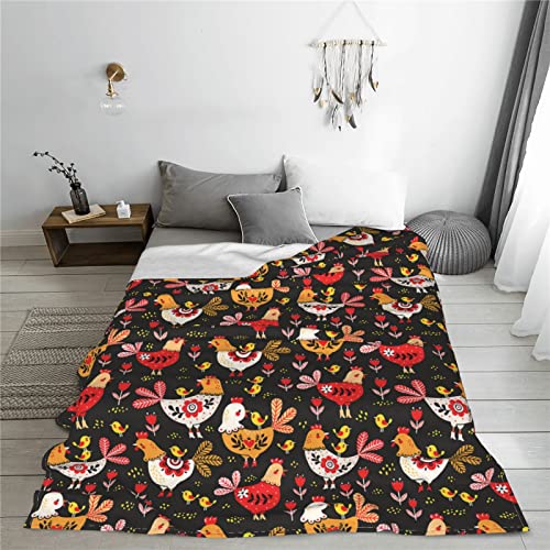 Couverture flanelle coq multi-taille idéale pour soirées canapé et camping - 8