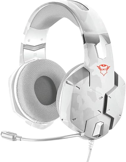 Trust Cuffie Gaming GXT 322W Carus con Microfono Flessibile, 3.5 mm Jack,  Filo, Over Ear, PC, PS4, PS5, Xbox Series X, Xbox One, Switch, Bianco  Mimetico : Amazon.it: Videogiochi