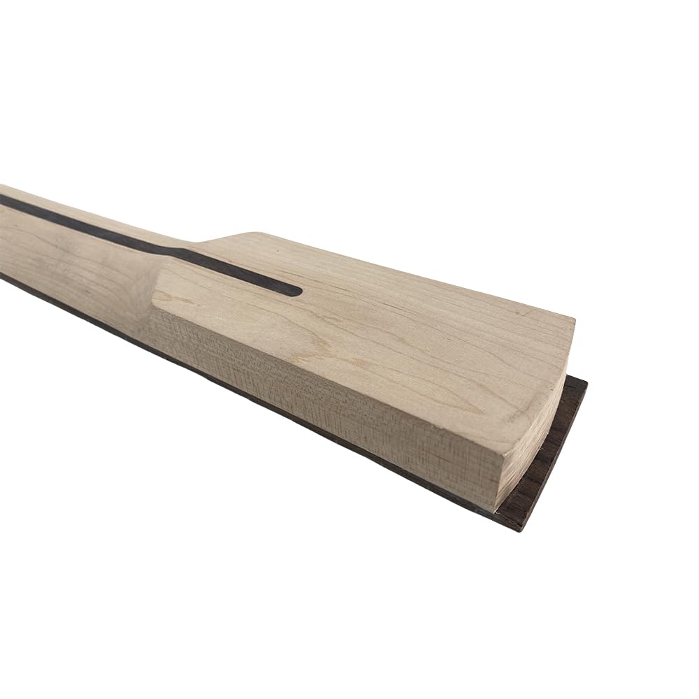 4-saitiger Bassgitarrenhals, Ahornholz, 22 Bünde, 86,4 cm Mensur, Palisander-Griffbrett mit Punkteeinlagen, 42 mm Mutter, zum Anschrauben (65 mm Absatz)
