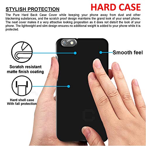 Image of Case Creation Back case for Honor 4X, Huawei Honor 4X 2019 (5.5-inch) Matte Finish Back case Cover Guard Color - Dark Black