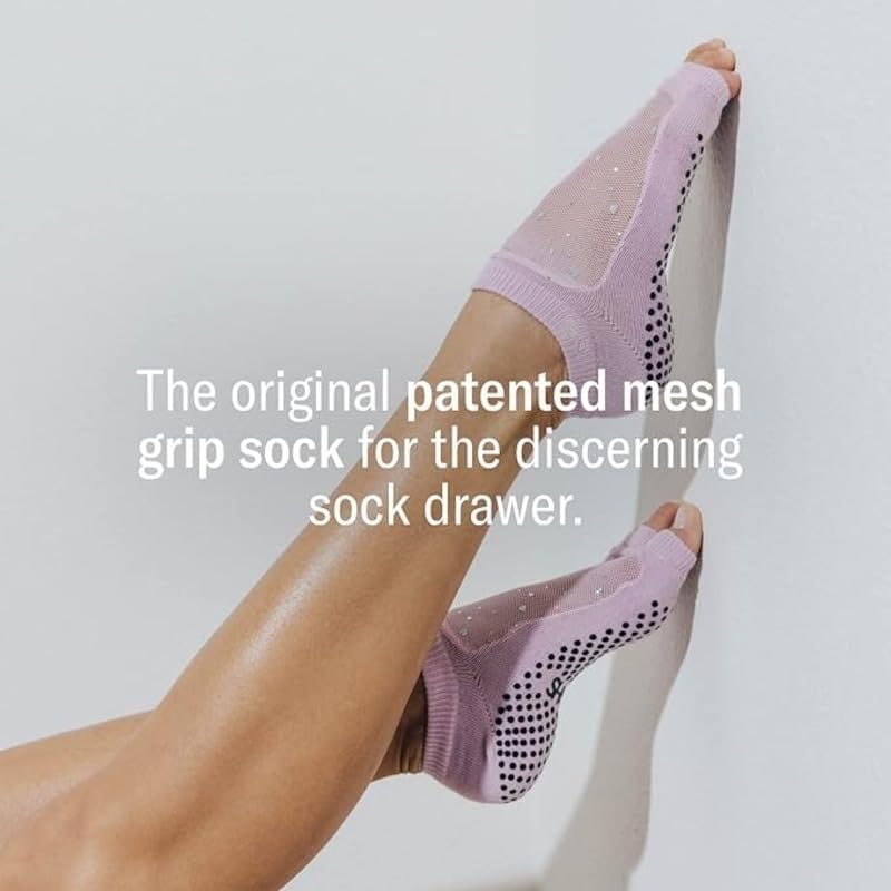 SHASHI Grip Socks Pack – Assorted Non-Slip Sock Packs for Pilates, Barre, & Yoga – Stylish & Supportive Footwear (3 Pairs)3