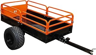 Impact IMPLEMENTS® 1500lb HD Agricultural Trailer with Solid Floor & Sides. Rugged Tires and Solid Sides with Tailgate for Increased Capacity. Original USA Design.