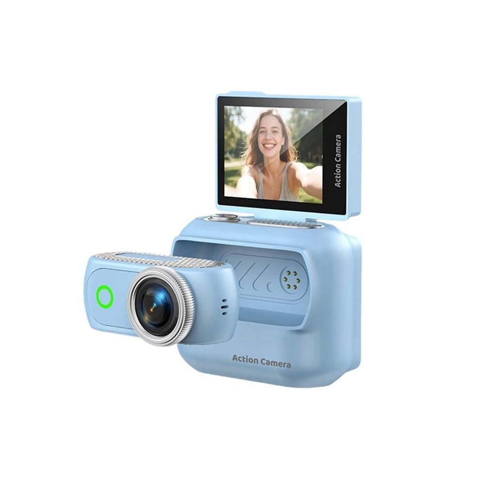 Mini kamera sportowa 1080P wyraźne nagrywanie rejestrator vlogów z klapką ekran zapobiegający wstrząsom studencka kamera podróżna przenośna