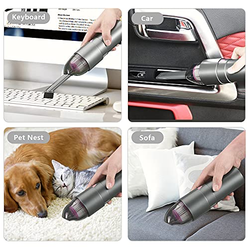Easyob Keyboard Cleaner, Mini Vacuum Portable Handheld Cordless Vacuum Cleaner, Rechargeable Vacuum Computer Cleaning Kit For Clean Car Interior, Laptop, Keyboard, Desk And Other Crevices #TOP5