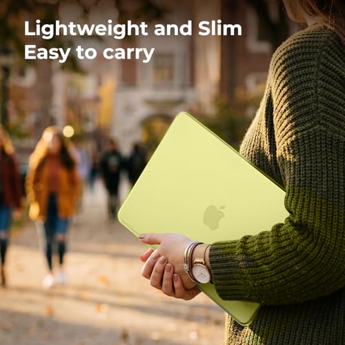 Image of EooCoo Case Compatible with MacBook Neo 13 inch 2026 Model A3404 with A18 Pro chip, Lightweight Hard Shell Scratch Resistant Protective Cover, Crystal Citrus