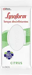 Lysoform Citrus, Lenço Umedecido Desinfetante, 36 unidades