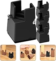 Vista 8 de 4 piezas de tapete de mesa elevado, plataforma de cama, silla ajustable, marcos de cama ajustables, elevador mezclador para gabinete, base