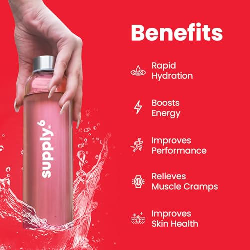 Image of Supply6 Salts | Electrolyte Mix | Zero Added Sugar | Sodium, Potassium, Magnesium, Zinc & Fiber | Keto Friendly, Vegan Friendly, No Preservatives (18 Servings, Watermelon) | (18 Servings Lemon Lime)