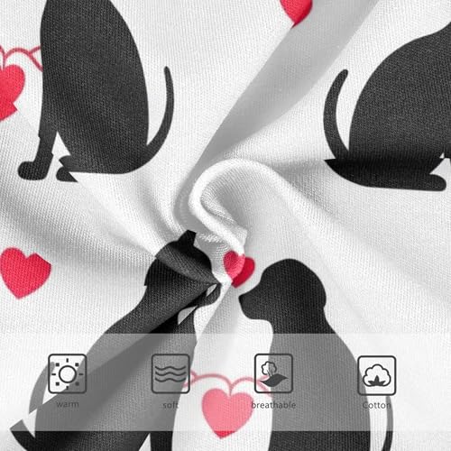 Cotton Girls Underwear Toddler Cat Dog Hearts red Panties for Girl Cartoon Briefs Kids Undies 2t3