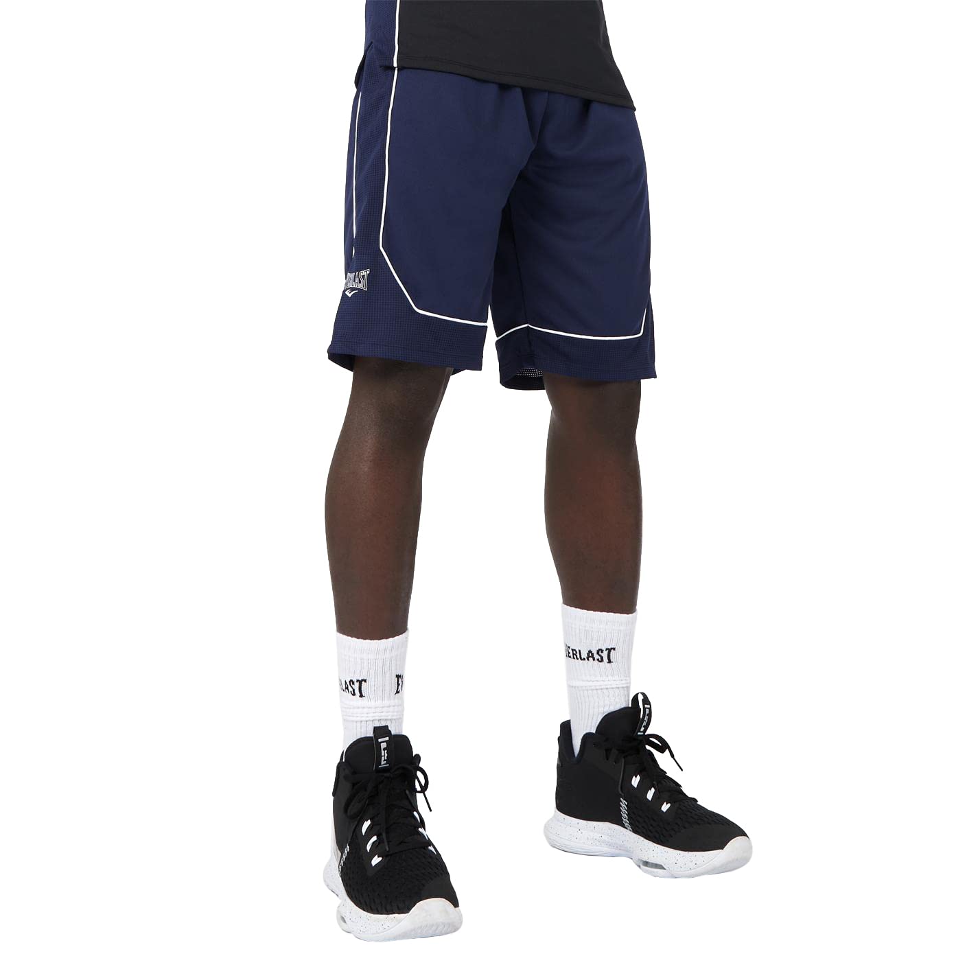 Everlast Mens x Ovie Soko Basketball Shorts Navy & White L