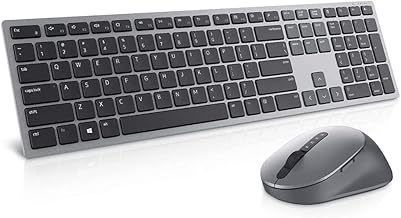Dell Premier Multi-Device Wireless Keyboard and Mouse Set KM7321W with Dual Mode RF 2.4 GHz and Bluetooth 5.0 Connectivity...