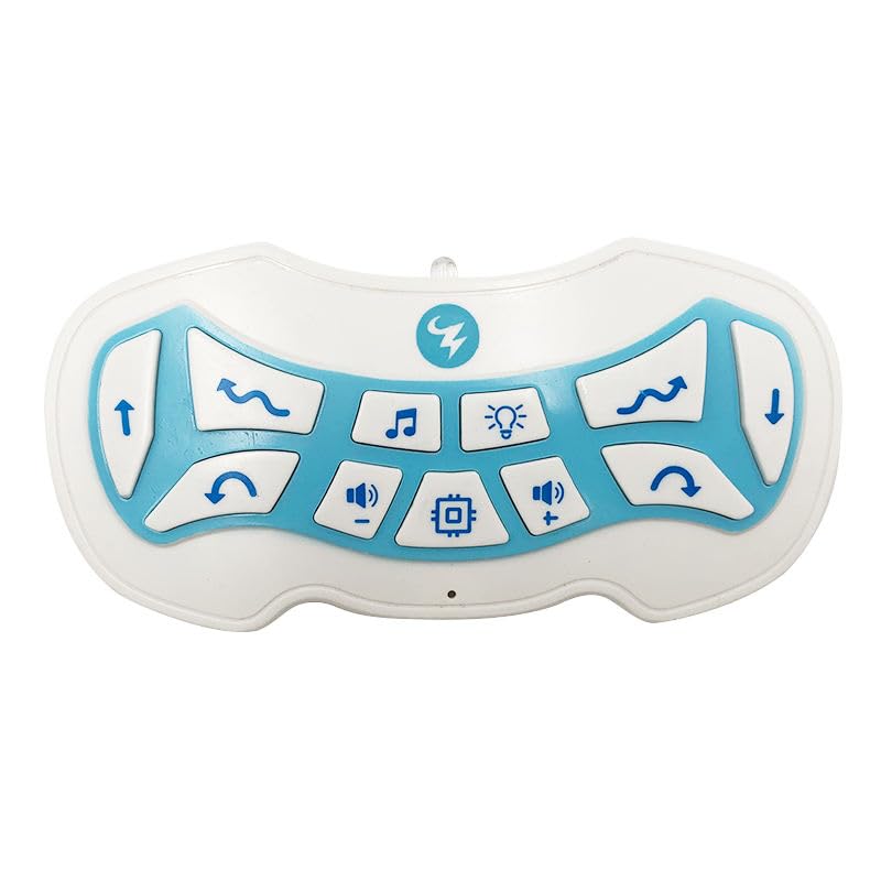 Ruzarth Smart Crawling Caterpillar Robot Toy for Kids | Programmable Fingerprint-Sensing RC Insect with Lights, Music & Swing Walking | STEM Learning Toy for Boys & Girls (Rechargeable) (Blue) 3