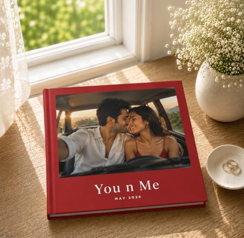 Image of Designer Cover Photo Album (8x8 Inches) - 24 Pages - Customized Hard Cover Photobook - Gift for your loved ones