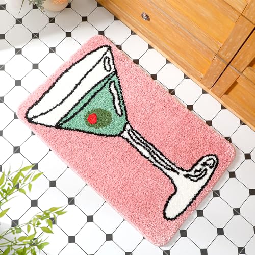 Tapete de baño con diseño Martini de 20x32 pulgadas miniatura 1