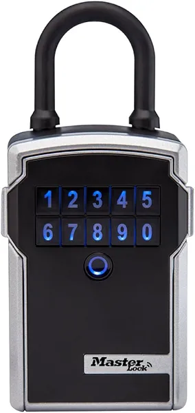 Master Lock Key Lock Box with Code, Outdoor Lock Box for Realtors, Property Managers and Landlords, Ideal for Short-Term Rentals, Key Safe Holds 5 Keys, 5440EC
