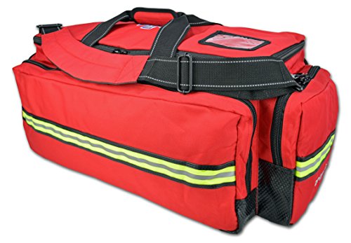 Lightning X O2 Trauma Bag W/Emt First Responder Stocked Fill Kit D - Red #TOP1