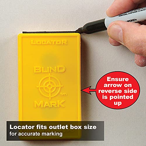 Calculated Industries 8105 Blind Mark Drywall Electrical Box Locator Tool – Powerful Rare-Earth Magnetic Targets (3) And Locator Kit #TOP4
