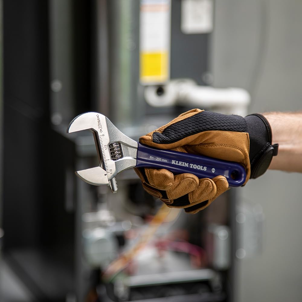 Klein Tools D509–8 20,3 cm Clé à molette avec Extra Large mâchoire
