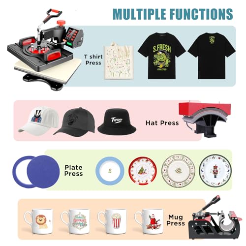 8-in-1 Heat Press Machine