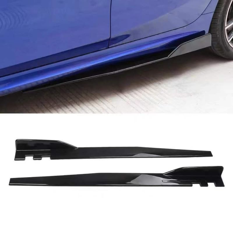 Side Skirts Body Kit Panel Splitter Fit for Jaguar XF (2018 2019 2020 2021 2022 2023 2024), Side Skirt Extension Lip Accessories,Black