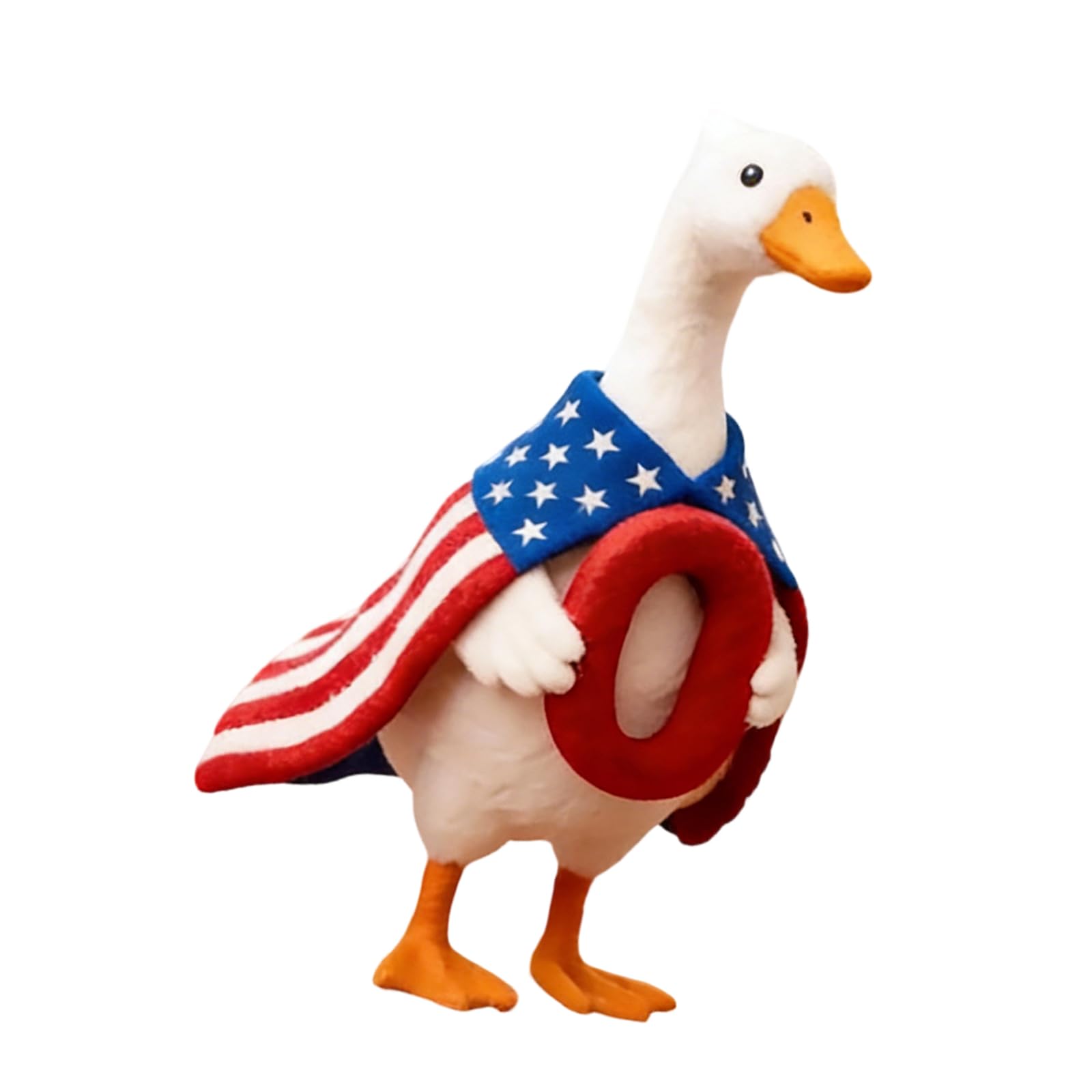 PANGBOER National Holiday Geese Figurine Resin Ornament for Collector and Patriotic Party Independence Day Patriotic Geese Resin Sculpture
