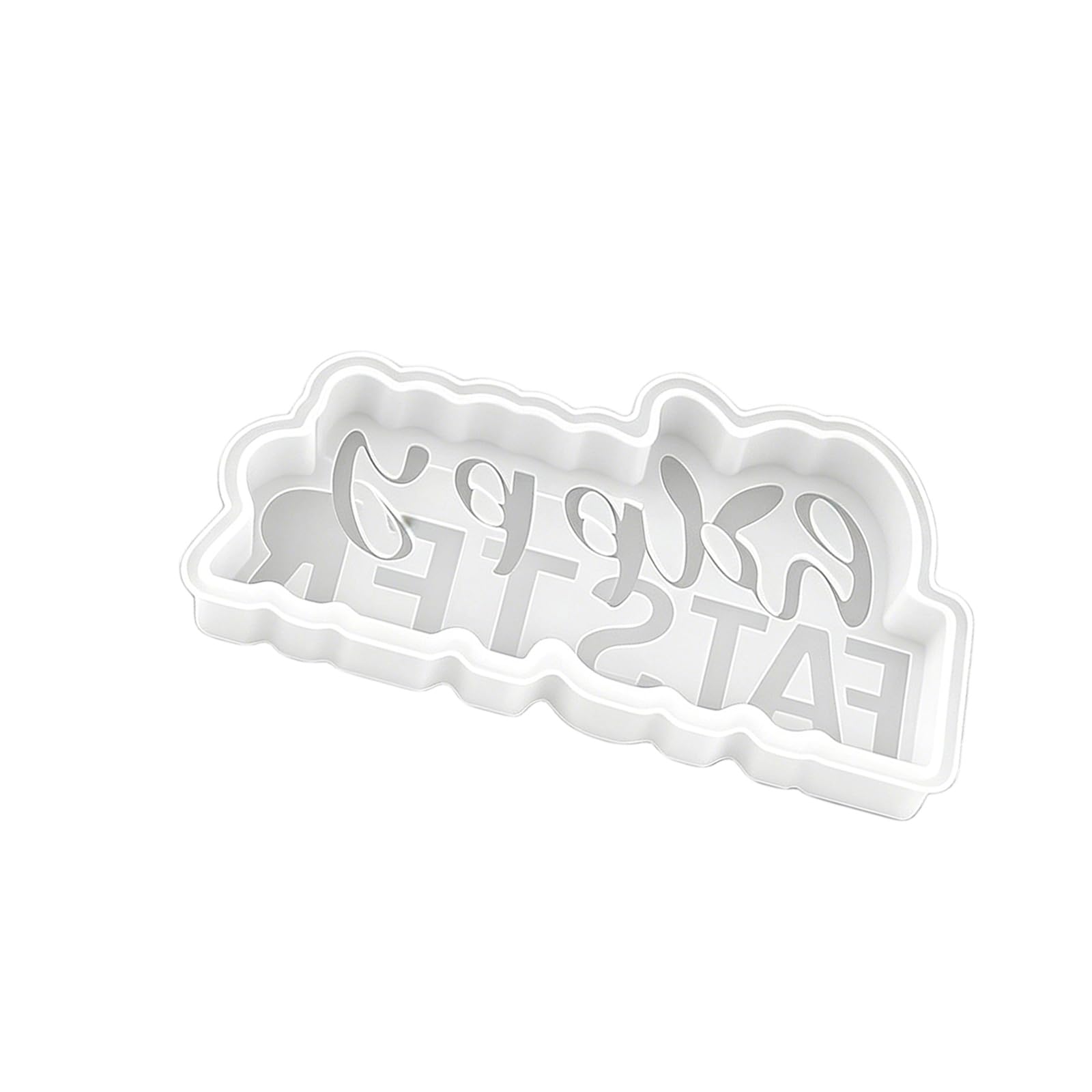 Xinsheinelry Shaped Happy Easter Silicone Molds for Gypsum Ornament Holiday Decoration Making Supplies Easter Elastomer Cast