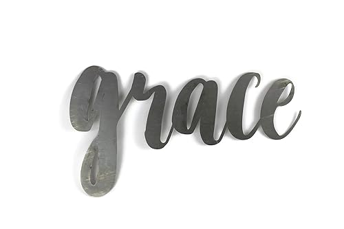 Miniatura 352 de Steel Metal Script Word Art - Various Sizes and Finishes (cheers Small 12.5x6", Raw, Unfinished Steel)