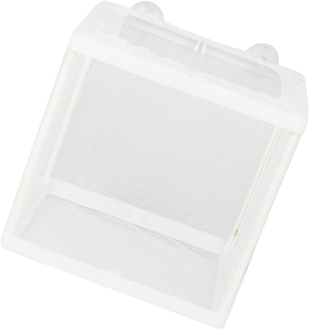 SMASOLO 2pcs Small Fish Hatch Isolation Box with Mesh Net and Suction Cups, Tropical Aquarium Breeding Tank for Fry Separation, Aquarium Incubator Suitable for Fish Quarantine and