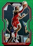 2021 Prizm WNBA Green #49 Chennedy Carter Atlanta Dream Official Panini Basketball Trading Card (Stock Photo Used, Centering Varies, straight from Pack and Box)