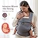 Momcozy Baby Carrier - Ergonomic, Cozy and Lightweight Carrier for 7-45lbs, Effortless to Put On, Ideal for Hands-Free Parenting, Enhanced Lumbar Support, Purehug for Infant to Toddler, Grey