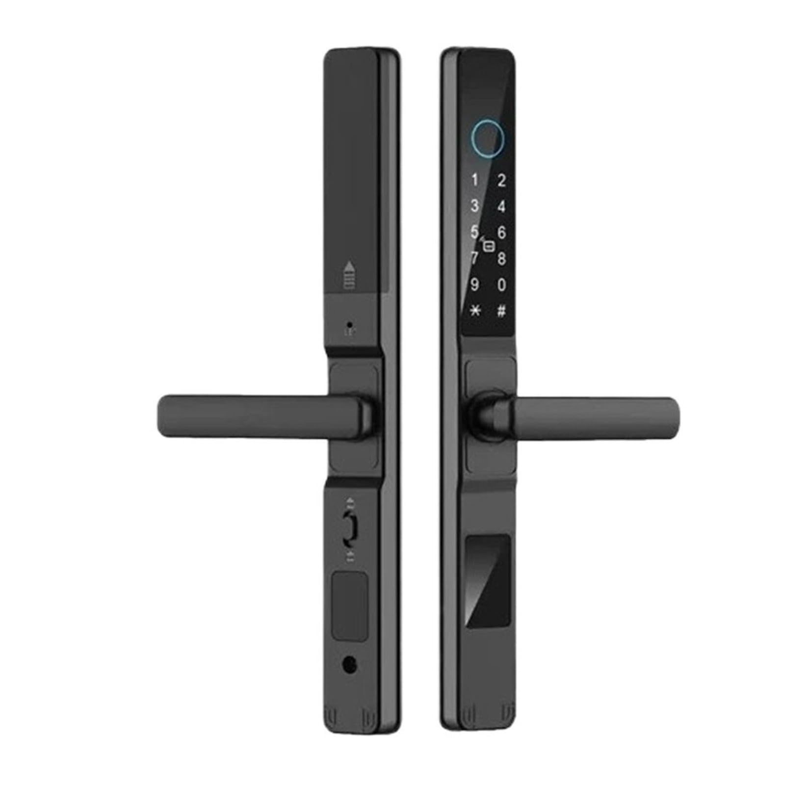 Cerradura de puerta inteligente de aluminio impermeable delgada de 3,5 cm