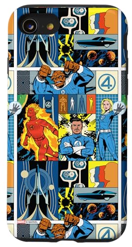 Marvel Studios The Fantastic Four: First Steps Retro Collage Case for iPhone SE (2020) / 7 / 8