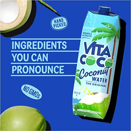 Image of Vita Coco Coconut Water, Original, 33.8 Oz (Pack of 4)