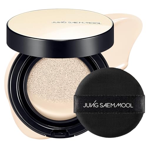 Image of JUNG SAEM MOOL Essential Skin Nuder Cushion | Natural Finish, Buildable Coverage Cushion Foundation by Korean Makeup Artist (Refill Not Included, 0.49 Fl Oz), 10W Shell