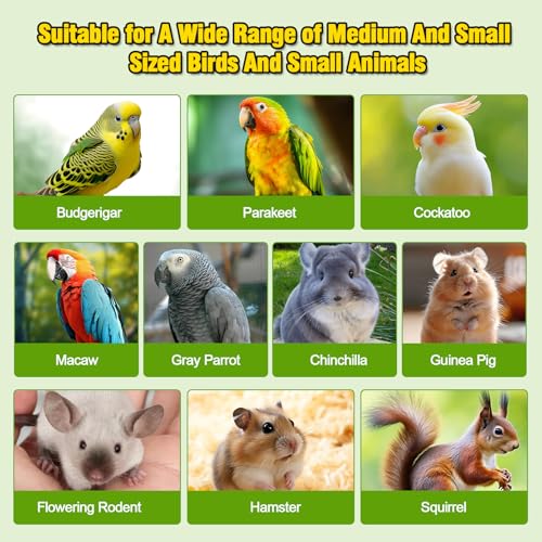 Image of 2PCS 13.8x7.9 inches Large Bird Perch Stand Wooden Parakeet Stand Platform Parrot Cage Accessories Rectangle Corner Stand Perch Shelf for Budgie Cockatiel Conure Macaw African Grey Chinchilla