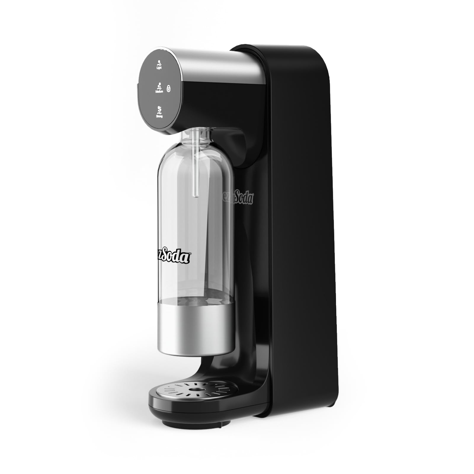 Wassersprudler mit Edelstahl-Sprudeldüse - elektrisch und vollautomatisch per Touch-Panel in schwarz
