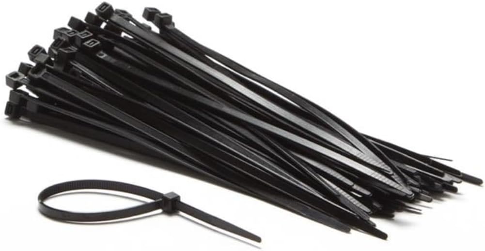 Perel ECTB200 4.6 m Nylon Cable Tie Set - Black