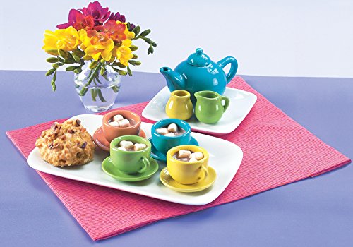 Small World Toys Living - It's a Party Porcelain 12-pc Miniature Tea Set