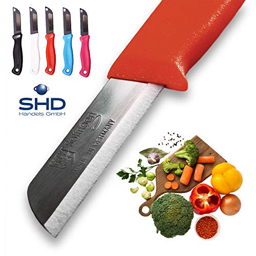 Solingen - 5 coltelli prodotti in Germania, multiuso per frutta e verdura, da tavola, molto affilati, durevoli, in acciaio inox
