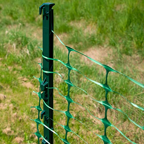 horizont Absperrzaun Kunststoff, 50 m lang, 1 m hoch, grün