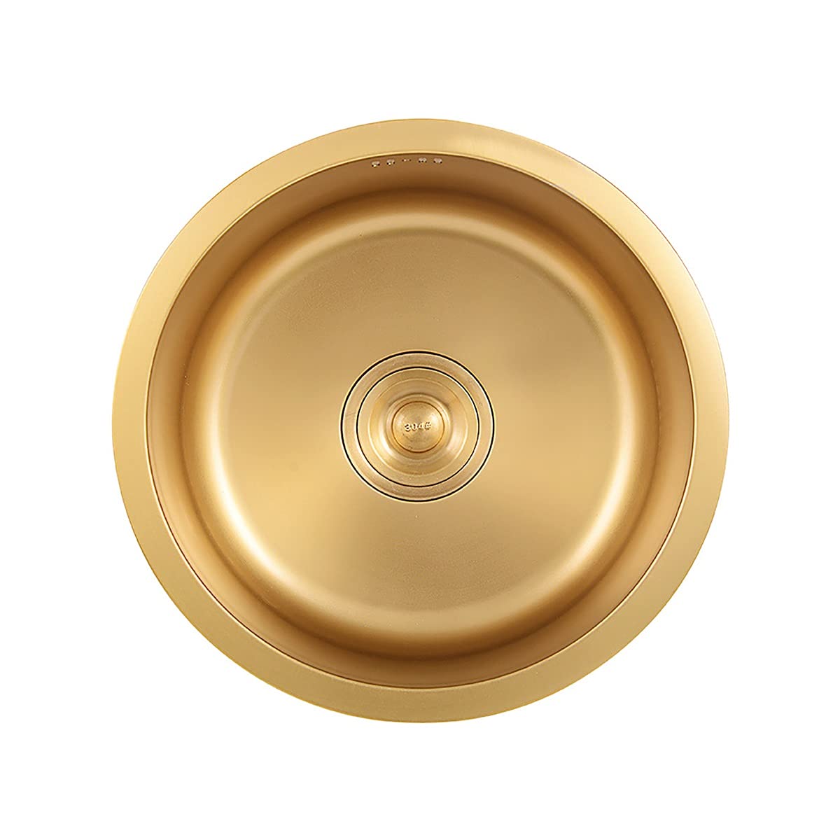 Sdgeryeeg D Roun Sink, 190Mm Epth Rainer Stainless Steel Roun Bowl Kitchen Sink For Both Undermount(32 * 32Cm)