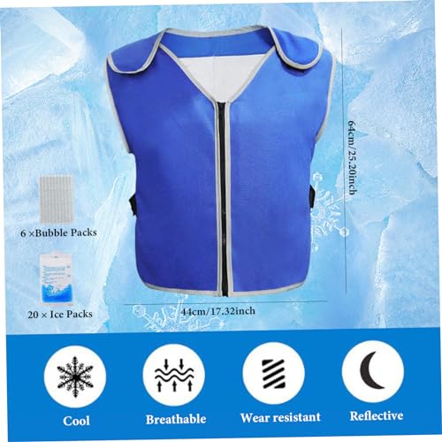 Gilet de refroidissement avec 20 blocs de glace imperméable - 4