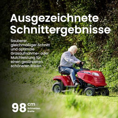 Foto von Mountfield MTF 98M SD Benzin Rasentraktor, 98cm Schnittbreite, Rasenmäher für Gärten bis 8000m²