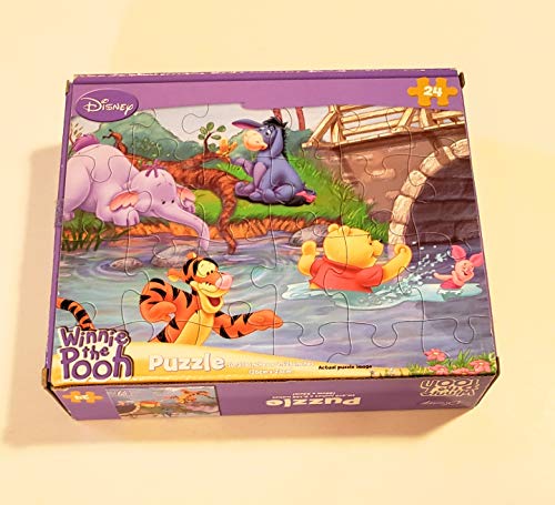 Disney Winnie The Pooh, Tigger, Piglet, Eeyore 24 Piece Puzzle Swimming