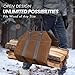 INNO STAGE Canvas Log Carrier Bag,Durable Wood Tote,Fireplace Stove Accessories,Extra Large Firewood Holder with Handles for Camping (Rust)