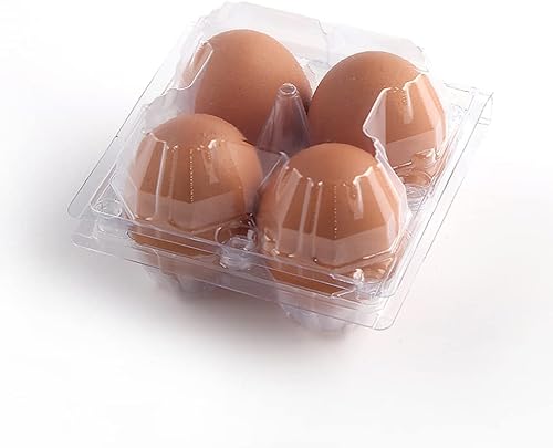 Miniatura 5 de Hemoton 30 unids Cartones de huevos de plástico transparente titular de huevo de gallina bandeja de cartón titular de cartón refrigerador contenedor