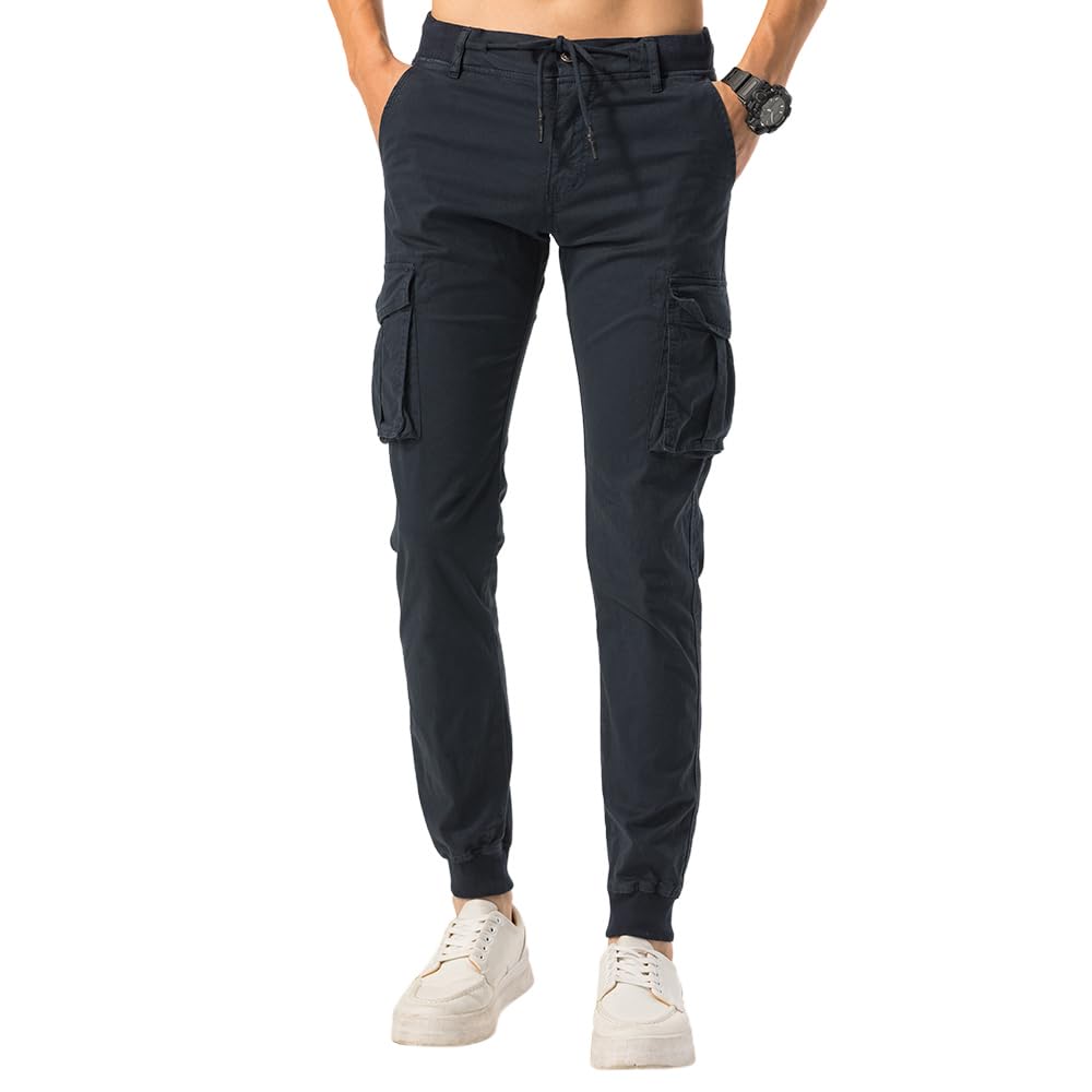 TONY BACKER - Pantaloni Cargo Uomo Estivi, Pantaloni con Tasche Laterali, Comodi per Trekking, Lavoro, Tempo Libero, Pantaloni Cargo Uomo Cotone Leggeri, Adatti per La Stagione Calda Art. F1620