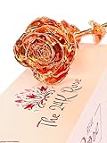 100% Real Rose Dipped in 24K Rose Gold, 11.5" Long Stem – Perfect for Mother's Day, Anniversaries, Weddings, Graduations, Birthdays, Baby Showers, Proposals, Golden Birthdays, and Father's Day.